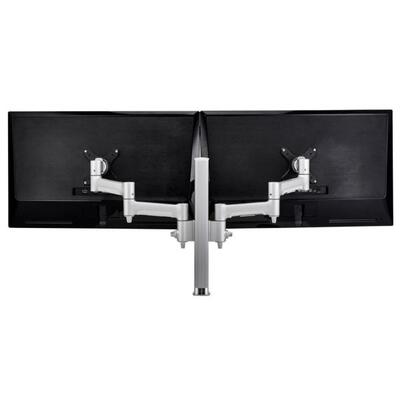 Atdec AWM Dual monitor arm solution - 460mm articulating arms - 400mm post - F clamp - white - AWMS-2-4640-Fclamp-White