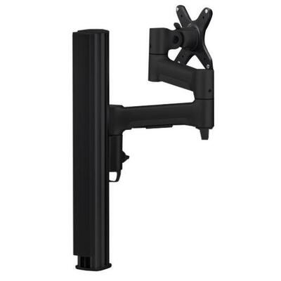 Atdec AWM Single monitor arm solution - 460mm articulating arm - 400mm post - F Clamp - black - AWMS-4640F-B