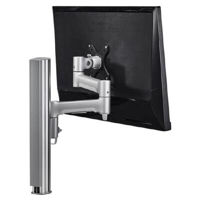 Atdec AWM Single monitor arm solution - 460mm articulating arm - 400mm post - F Clamp - Silver - AWMS-4640F-S