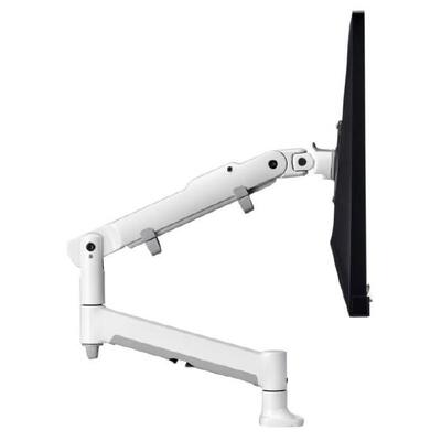 Atdec AWM Single monitor arm solution - 618mm dynamic arm - 0-9 kg - single base - Grommet Clamp - white - AWMS-DBG-W