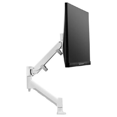 ATDEC DESK MOUNT, WHITE, HD F-CLAMP, UP TO 16KG (12KG CURVED),  VESA  UP TO 100X100 - AWMS-HXB-H-W