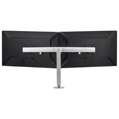 Atdec Black AWMS-R40 Dual display crossbar on 400mm post.  - AWMS-R40-F-B