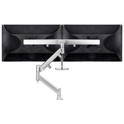 ATDEC DUAL RAIL DESK MOUNT SILVER - AWMS-RHXB-H-S
