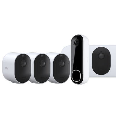 Arlo Mid-to-Large Home Bundle - Arlo Pro 5 + Doorbell + Floodlight camera