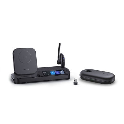 Yealink (BH71-WS-P) Bluetooth Wireless Mono Headset, Workstation, Charge Case, BT51, Mobile/PC/Deskphone, MS, USB-A