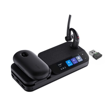 Yealink BH71-WS-PRO Bluetooth Wireless Mono Headset, Includes BHB710 Workstation,Black