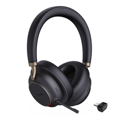 Yealink (BH76P-BL-C-Teams) Bluetooth Wireless Stereo Headset, Black, ANC, Over the Ear, USB-C, Teams