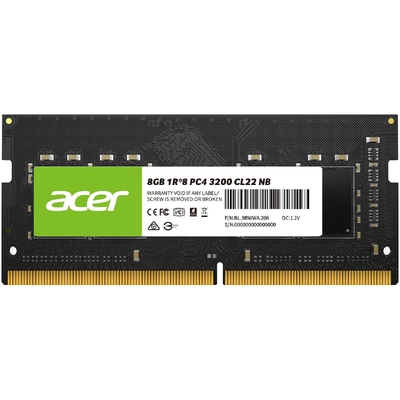 Acer SD100 8GB RAM DDR4 (1x8GB) Laptop Ram 3200 MHz SODIMM PC4-2500 CL22 Memory 1.2v - BL.9BWWA.206