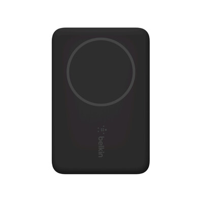 Belkin BOOST?CHARGE Magnetic Wireless Power Bank 2.5K - Black (BPD002btBK) - MagSafe Case Compatible - Magnetic Power Boost - Uninterrupted Charging
