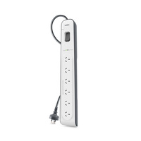 Belkin 6 Outlet Surge Protector with 2m Cord (BSV603AU2M)