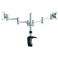 Brateck Elegant Aluminium Dual LCD Monitor Arm Desk Clamp 13"-27"