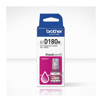 BROTHER BTD180M, MAGENTA INK BOTTLE TO SUIT DCP-T580DW/DCP-T780DW -UP TO 5000 PAGES