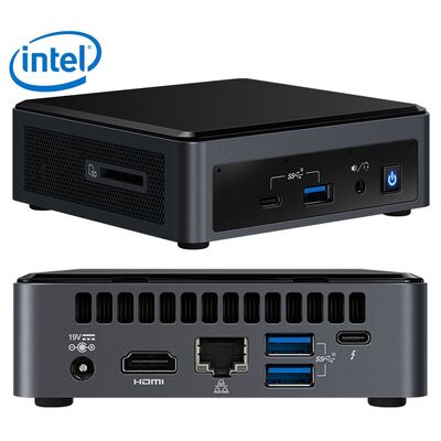 Intel NUC i3-10110U 4.1GHz 2xDDR4 SODIMM M.2 PCIe SSD HDMI USB-C (DP1.2) 3xDisplays GbE LAN WiFi BT 6xUSB-BXNUC10I3FNKN2