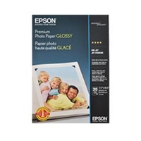 Epson PREMIUM GLOSSY PHOTO PAPER A3, QUANTITY 20 SHEETS