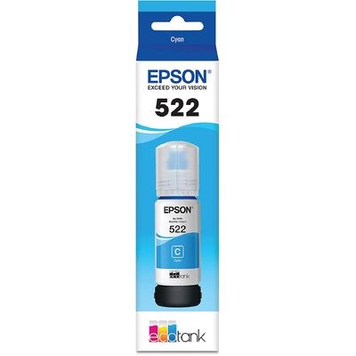 Epson 522 CYAN INK BOTTLE FOR ECOTANK ET-2710