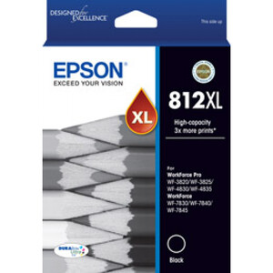 Epson 812XL - High Capacity Capacity DURABrite Black