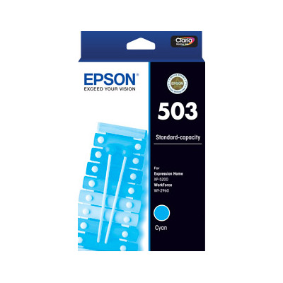 Epson 503 Cyan Ink Cartridge - Std Capacity - C13T09Q292