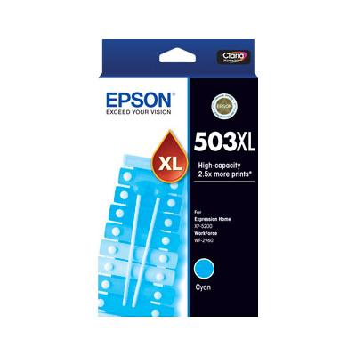 Epson 503XL Cyan Ink Cartridge - High Capacity - C13T09R292