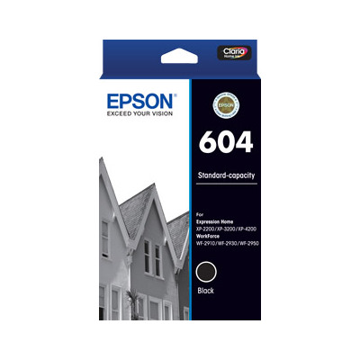 Epson 604 Black Ink Cartridge- Std Capacity - C13T10G192