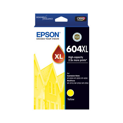Epson 604XL Yellow Ink Cartridge - High Capacity - C13T10H492
