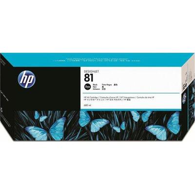 HP 81 680-ml Black Dye Ink Cartridge (C4930A)