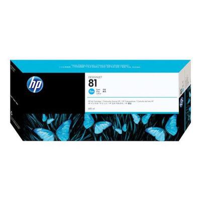 HP 81 680-ml Cyan Dye Ink Cartridge (C4931A)