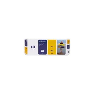 HP 81 Yellow Dye Ink Cartridge (C4933A)