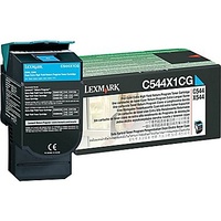Lexmark CYAN TONER, YIELD 4000 PAGES, FOR C544, X544