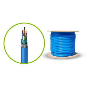 SERVEREDGE CAT6A 305m Network Cable - SFTP Solid LSZH 23AWG - BLUE
