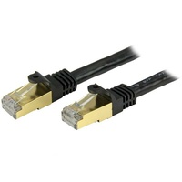 StarTech 4.3m Black Cat6a / Cat 6a Shielded Patch Cable 4.3m - C6ASPAT14BK