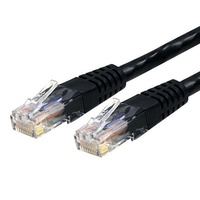 StarTech 1.8m Molded Cat6 UTP Patch Cable, Black - C6PATCH6BK