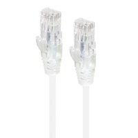Alogic 0.5m Alpha Series Ultra Slim CAT6 Network Cable - White