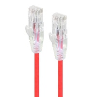 Alogic 1m Alpha Series Ultra Slim CAT6 Network Cable - Red