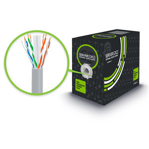SERVEREDGE CAT6 305m Network Cable - UTP Solid PVC 23AWG - ORANGE
