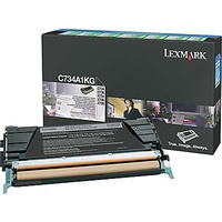 Lexmark C734A1KG BLACK PREBATE TONER YIELD 8000 PAGES FOR C734, C736