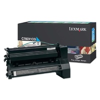 Lexmark C782X1CG CYAN (PREBATE) TONER YIELD 15,000 PAGES FOR C780