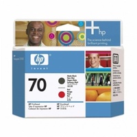 Hewlett Packard 70 MATTE BLACK AND RED PRINTHEAD C9409A