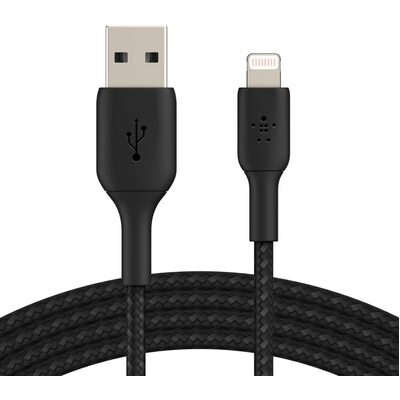 Belkin Boost Charge 1m Lightning to USB-A Braided Cable - Black