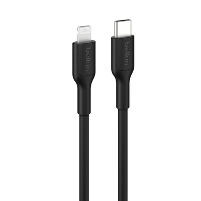 Belkin CAA021FQ1MBK Boostcharge Lightning to USB-C Cable (1M) - Black 