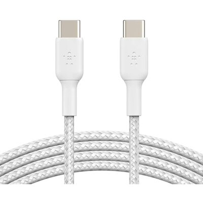 Belkin Boost Charge 1m USB-C to USB-C Braided Cable - White