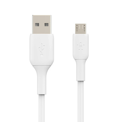 Belkin BoostCharge USB-A to Micro-USB Cable 1m - Universally compatible - White