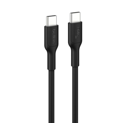 Belkin CAB023FQ1MBK BoostCharge USB-C to USB-C Cable 60W (1M) - Black 