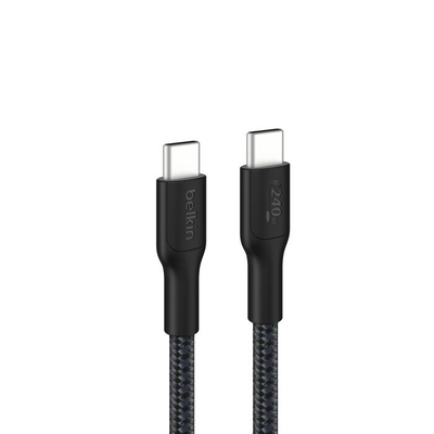 Belkin CAB025fq3MBK BoostCharge Pro Braided USB-C to USB-C Cable (3M) - Black