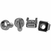 StarTech 100 Pkg M6 Mounting Screws and Cage Nuts - CABSCREWM62