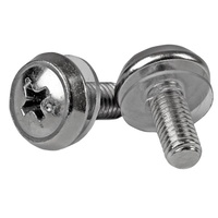 StarTech 100 Pack of M5 Mounting Screws, M5 x 12mm Screws - CABSCREWSM5