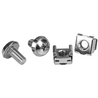 StarTech M6 Cage Nuts and M6 Rack Screws, 20 PKG, M6 Screws & Nuts - CABSCRWM620