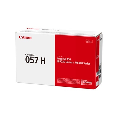 CANON CART057H, BLACK HI CAP CART FOR LBP228X LBP226DW LBP223DW MF449X MF445DW 10K YIELD
