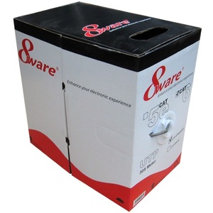 8WARE CAT6 UTP Cable 305m Roll - Grey White