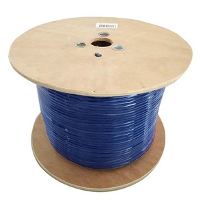 8WARE 350m Cat6 Cable Roll Blue Bare Copper Twisted Core PVC Jacket