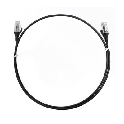 8ware CAT6 Ultra Thin Slim Cable 10m - Black Color Premium RJ45 Ethernet Network LAN UTP Patch Cord 26AWG for Data Only